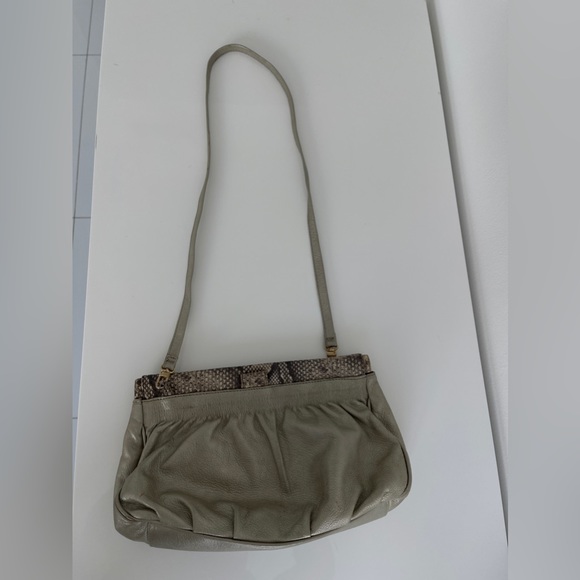Furla bag, removable strap, all leather, no stains or scuffs, snake leather. - Picture 7 of 7